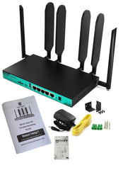 Refurbished 4G LTE-A Cat12 Pro Unlocked Dual-Band OpenWRT Sim Card Router with 3X Carrier Aggregation - Plug and Play Connection on AT&T, T-Mobile, & Verizon…